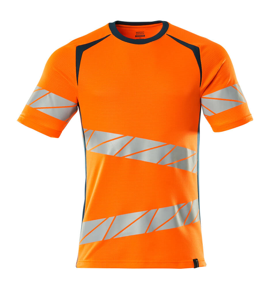 MASCOT® ACCELERATE SAFE 19082-771 – Camiseta - naranja de alta vis./petróleo oscuro