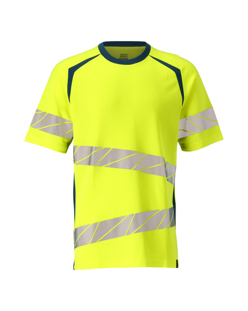 MASCOT® ACCELERATE SAFE 19082-771 – Camiseta - amarillo de alta vis./petróleo oscuro