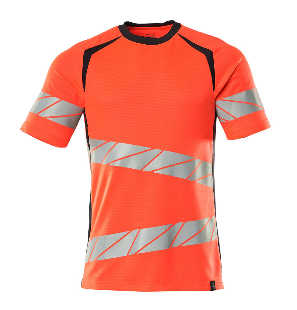 MASCOT® ACCELERATE SAFE 19082-771 – Camiseta - rojo de alta vis./azul marino oscuro