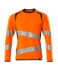 MASCOT® ACCELERATE SAFE 19084-781 – Sudadera - naranja de alta vis./azul marino oscuro