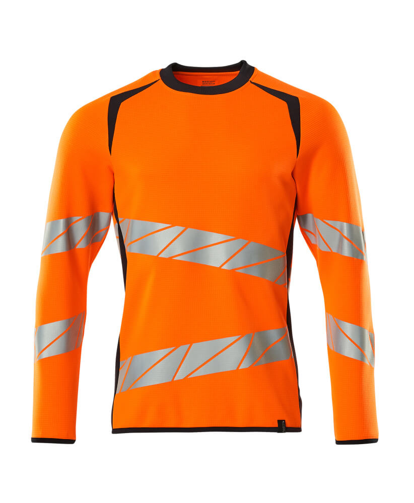 MASCOT® ACCELERATE SAFE 19084-781 – Sudadera - naranja de alta vis./azul marino oscuro
