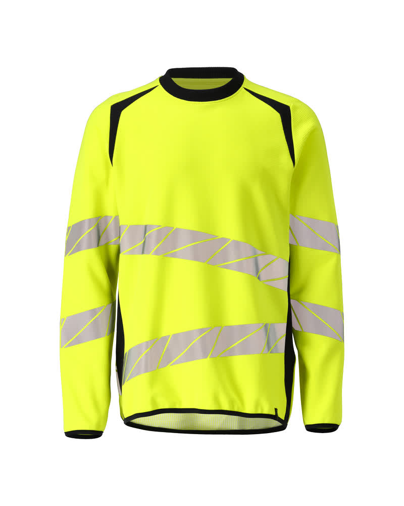 MASCOT® ACCELERATE SAFE 19084-781 – Sudadera - amarillo de alta vis./azul marino oscuro