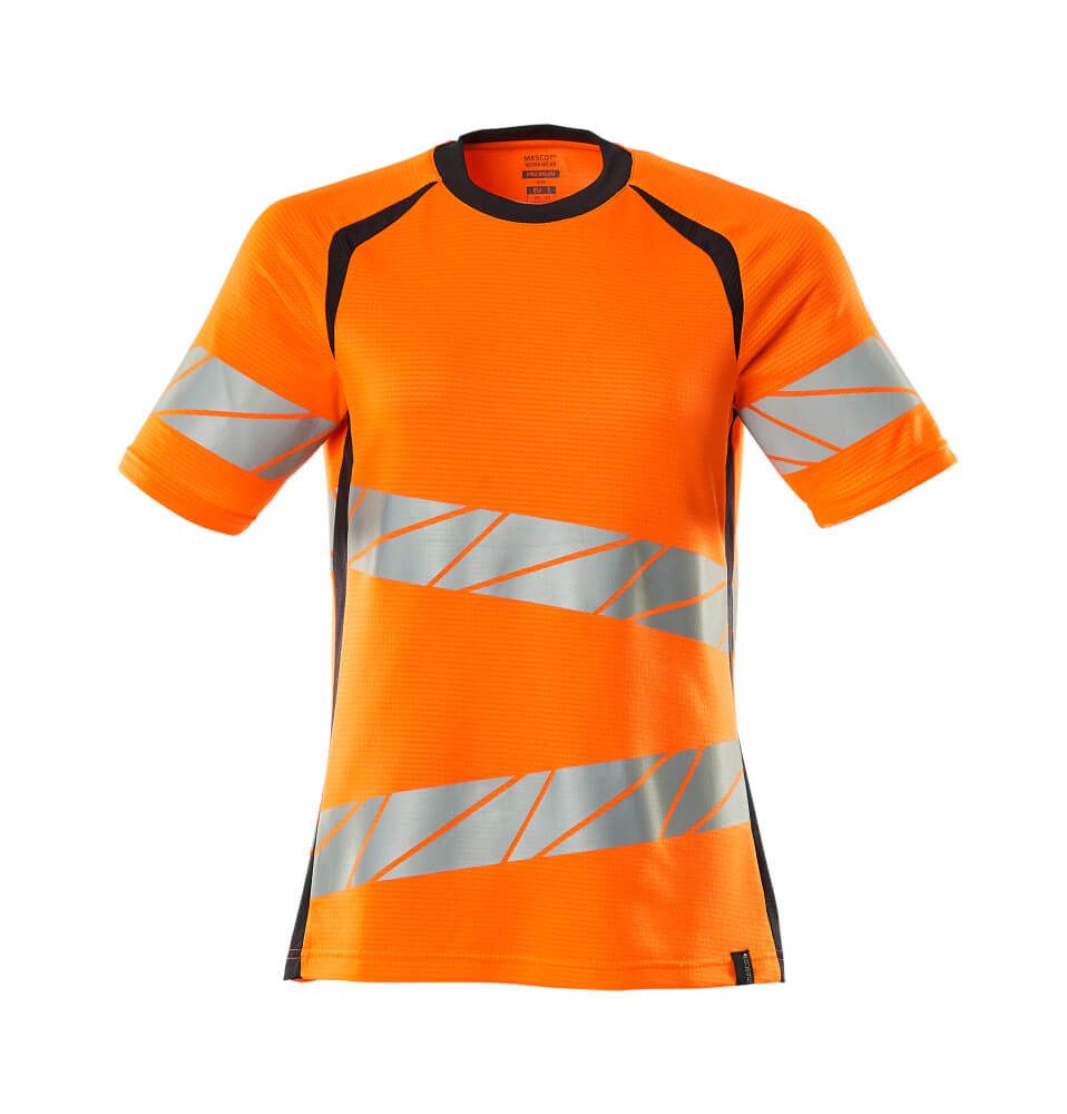 MASCOT® ACCELERATE SAFE 19092-771 – Camiseta - naranja de alta vis./azul marino oscuro
