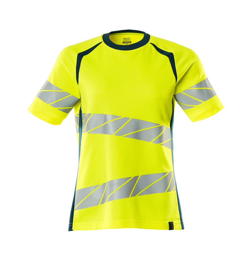 MASCOT® ACCELERATE SAFE 19092-771 – Camiseta - amarillo de alta vis./petróleo oscuro
