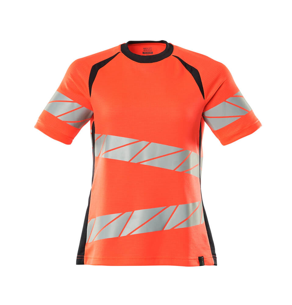 MASCOT® ACCELERATE SAFE 19092-771 – Camiseta - rojo de alta vis./azul marino oscuro