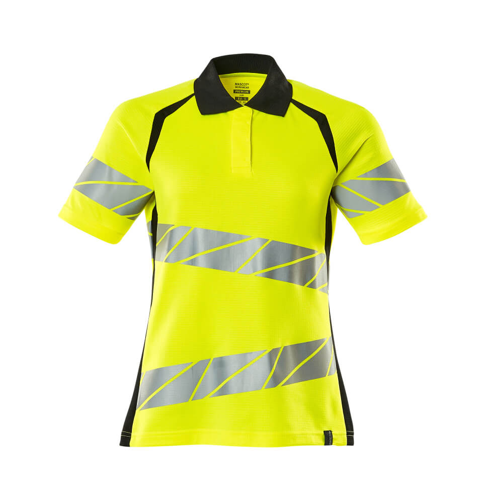 MASCOT® ACCELERATE SAFE 19093-771 – Polo - amarillo de alta vis./negro