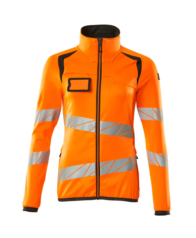 MASCOT® ACCELERATE SAFE 19153-315 – Jersey polar con cremallera - naranja de alta vis./antracita oscuro