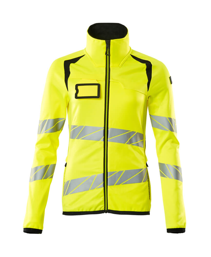 MASCOT® ACCELERATE SAFE 19153-315 – Jersey polar con cremallera - amarillo de alta vis./negro