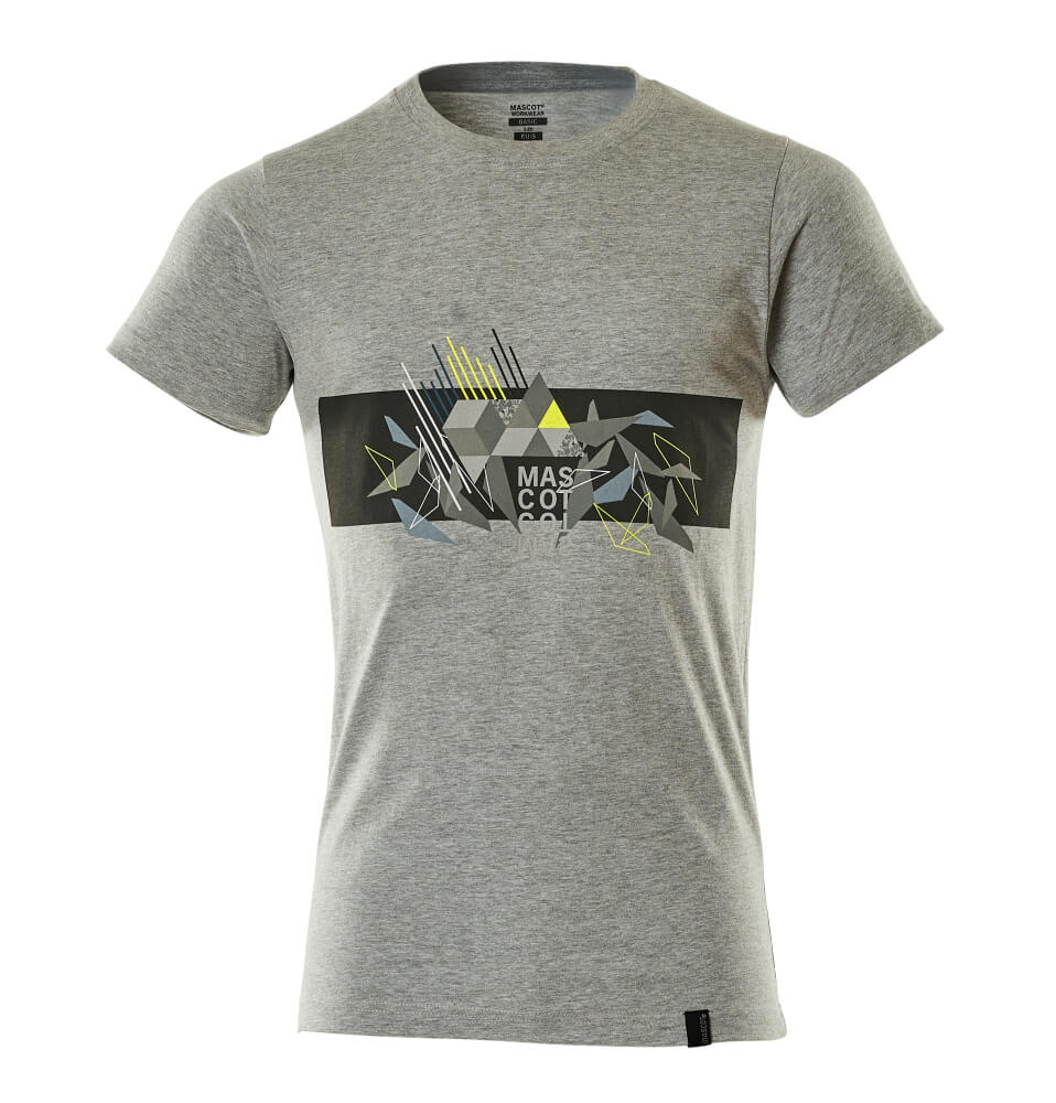 MASCOT® ACCELERATE SAFE 19182-965 – Camiseta - gris-moteado/amarillo de alta vis.