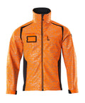 MASCOT® ACCELERATE SAFE 19202-291 – Chaqueta Softshell - naranja de alta vis./azul marino oscuro