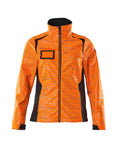 MASCOT® ACCELERATE SAFE 19212-291 – Chaqueta Softshell - naranja de alta vis./azul marino oscuro
