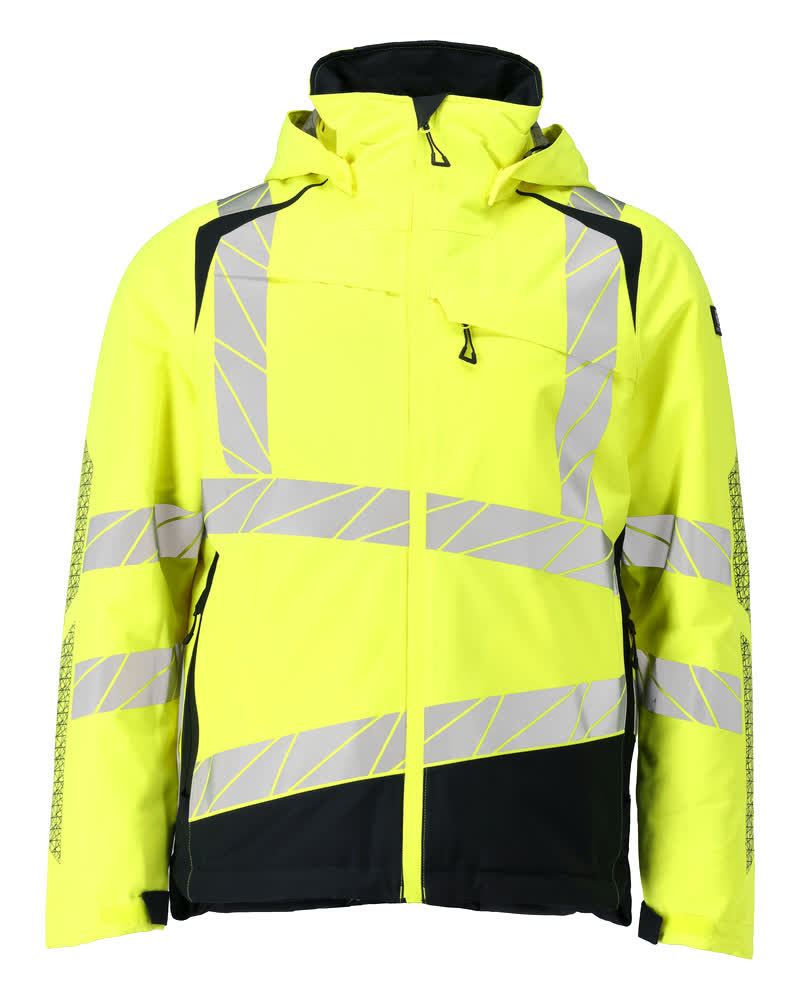 MASCOT® ACCELERATE SAFE 19335-231 – Chaqueta de invierno - amarillo de alta vis./azul marino oscuro