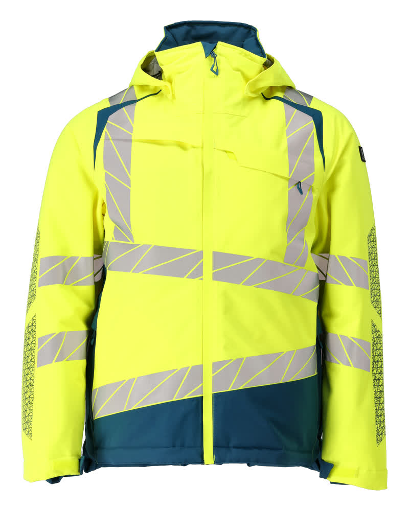 MASCOT® ACCELERATE SAFE 19335-231 – Chaqueta de invierno - amarillo de alta vis./petróleo oscuro