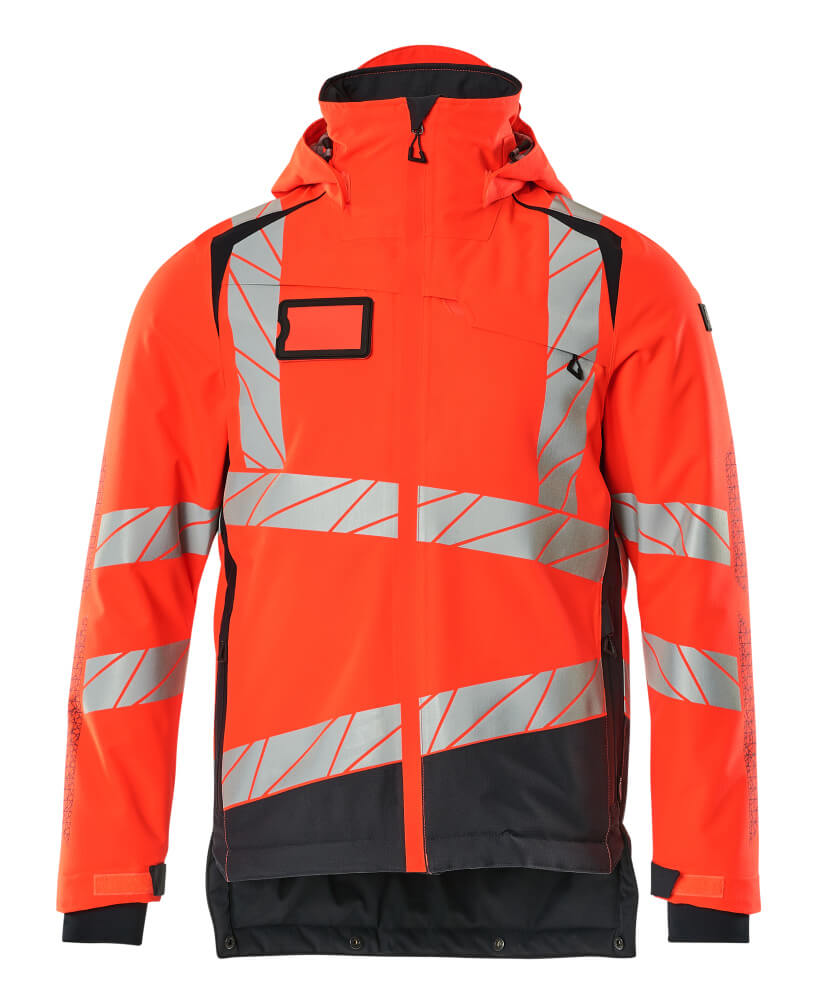 MASCOT® ACCELERATE SAFE 19335-231 – Chaqueta de invierno - rojo de alta vis./azul marino oscuro