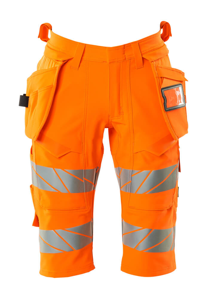 MASCOT® ACCELERATE SAFE 19349-711 – Pantalones cortos con bolsillos colgantes - naranja de alta vis.