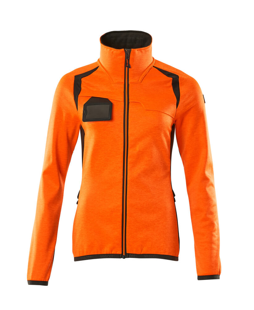 MASCOT® ACCELERATE SAFE 19453-316 – Jersey polar con cremallera - naranja de alta vis./antracita oscuro