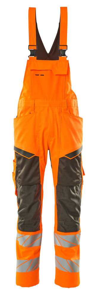 MASCOT® ACCELERATE SAFE 19569-236 – Peto con bolsillos para rodilleras - naranja de alta vis./antracita oscuro