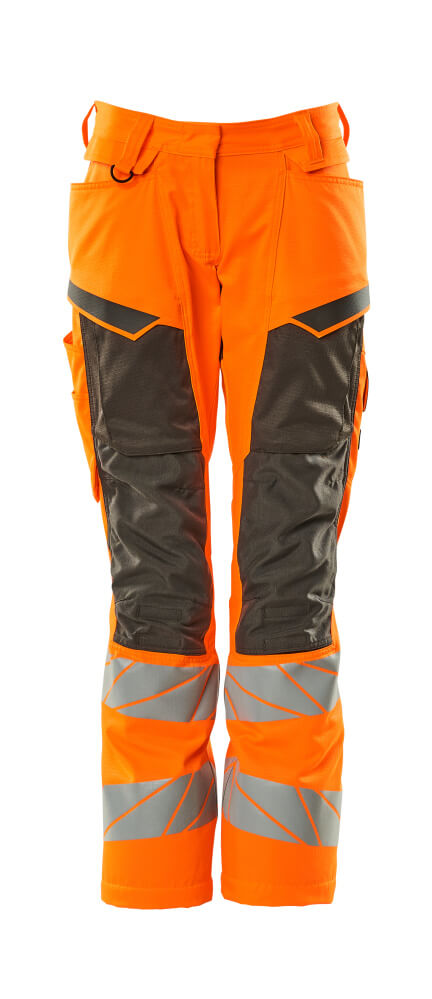 MASCOT® ACCELERATE SAFE 19578-236 – Pantalones con bolsillos para rodilleras - naranja de alta vis./antracita oscuro