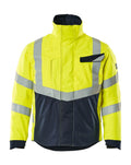 MASCOT® MULTISAFE 19835-217 – Chaqueta de invierno - amarillo de alta vis./azul marino oscuro