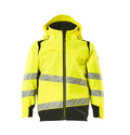 MASCOT® ACCELERATE SAFE 19901-449 – Chaqueta con forro exterior para niños - amarillo de alta vis./negro