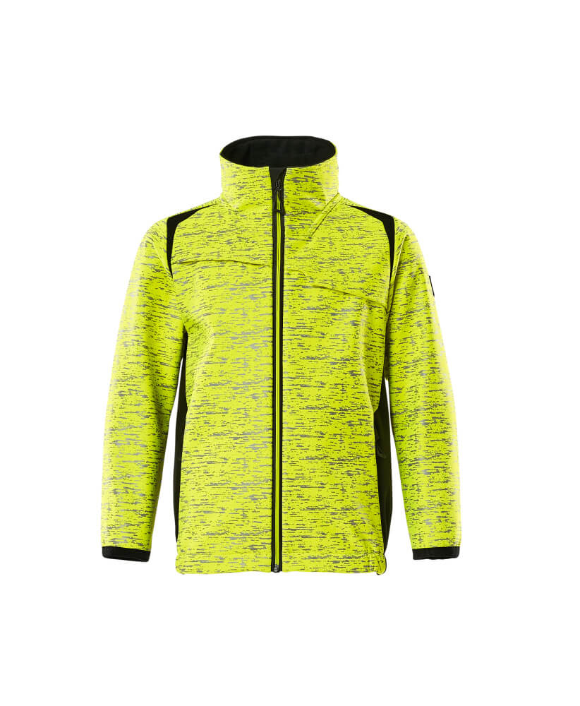 MASCOT® ACCELERATE SAFE 19902-291 – Chaqueta Softshell para niños - amarillo de alta vis./negro