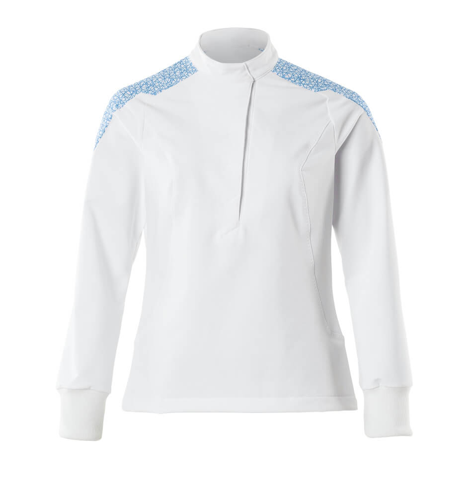 MASCOT® FOOD & CARE 20062-511 – Blusón - blanco/azul celeste
