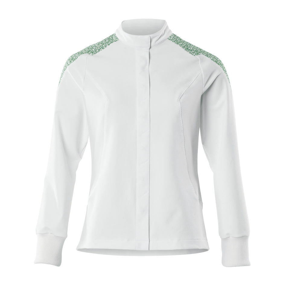 MASCOT® FOOD & CARE 20064-511 – Chaqueta - blanco/verde hierba