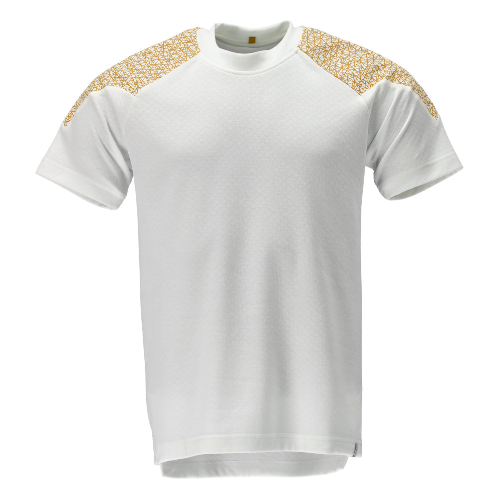 MASCOT® FOOD & CARE 20082-933 – Camiseta, manga corta - blanco/mostaza