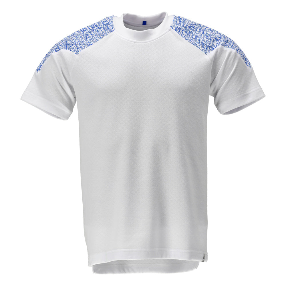 MASCOT® FOOD & CARE 20082-933 – Camiseta, manga corta - blanco/azul celeste