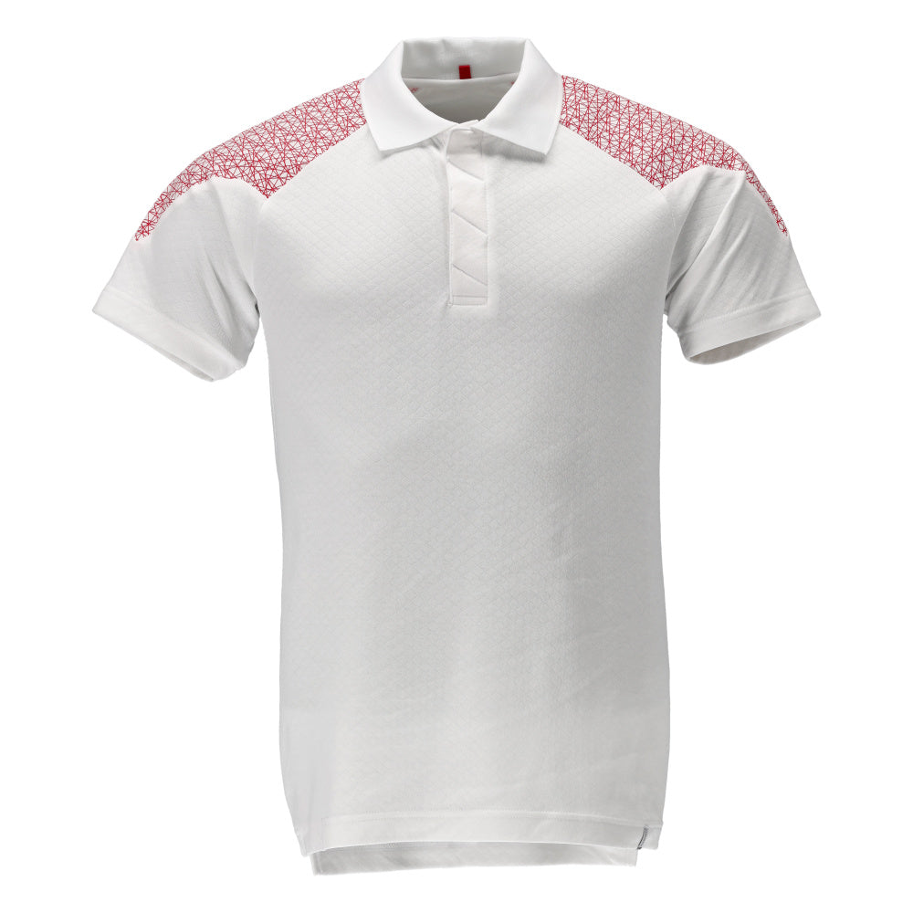 MASCOT® FOOD & CARE 20083-933 – Polo - blanco/rojo tráfico