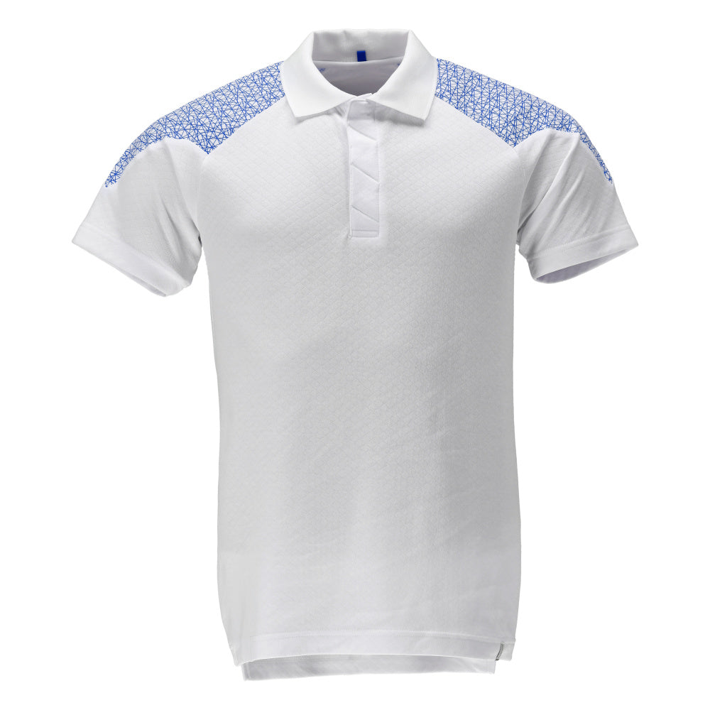 MASCOT® FOOD & CARE 20083-933 – Polo - blanco/azul celeste