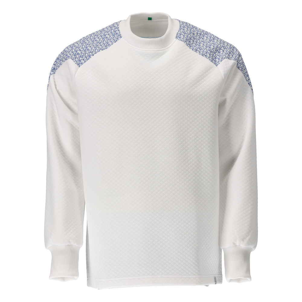 MASCOT® FOOD & CARE 20084-932 – Sudadera - blanco/azul celeste
