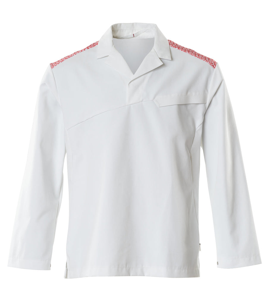 MASCOT® FOOD & CARE 20252-442 – Blusón - blanco/rojo tráfico