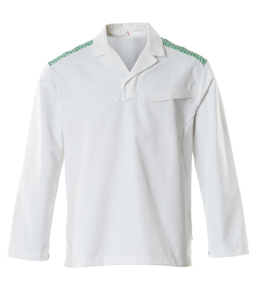 MASCOT® FOOD & CARE 20252-442 – Blusón - blanco/verde hierba