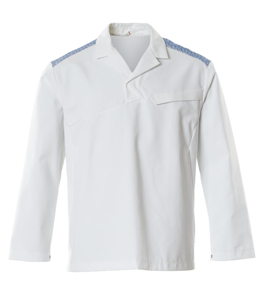 MASCOT® FOOD & CARE 20252-442 – Blusón - blanco/azul celeste