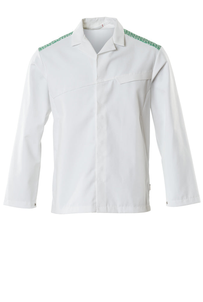 MASCOT® FOOD & CARE 20254-442 – Chaqueta - blanco/verde hierba