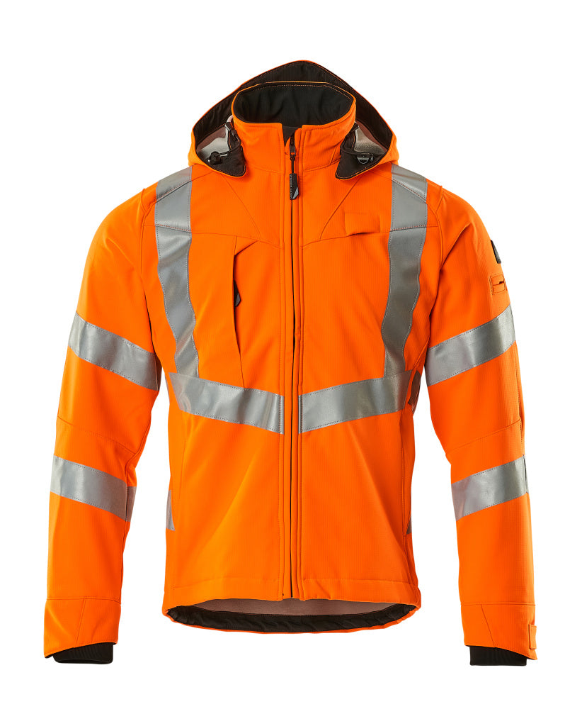 MASCOT® Blackpool – Chaqueta Softshell - naranja de alta vis.