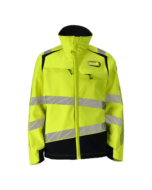 MASCOT® ACCELERATE MULTISAFE 21002-335 – Chaqueta Softshell - amarillo de alta vis./azul marino oscuro