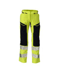 MASCOT® ACCELERATE MULTISAFE 21078-284 – Pantalones con bolsillos para rodilleras - amarillo de alta vis./azul marino oscuro