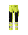MASCOT® ACCELERATE MULTISAFE 21079-284 – Pantalones con bolsillos para rodilleras - amarillo de alta vis./azul marino oscuro