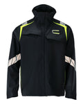 MASCOT® ACCELERATE MULTISAFE 21202-335 – Chaqueta Softshell - azul marino oscuro/amarillo de alta vis.