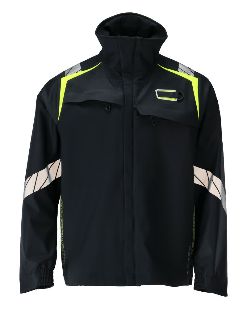MASCOT® ACCELERATE MULTISAFE 21202-335 – Chaqueta Softshell - azul marino oscuro/amarillo de alta vis.