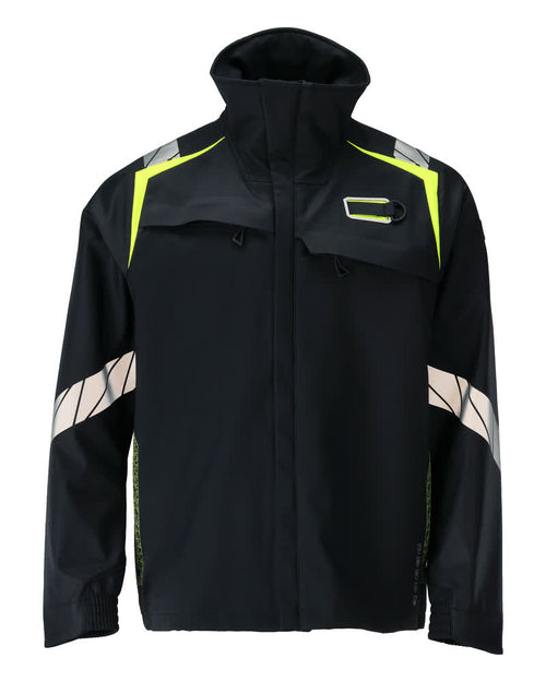 MASCOT® ACCELERATE MULTISAFE 21202-335 – Chaqueta Softshell - azul marino oscuro/amarillo de alta vis.