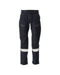 MASCOT® ACCELERATE MULTISAFE 21279-284 – Pantalones con bolsillos para rodilleras - azul marino oscuro/amarillo de alta vis.