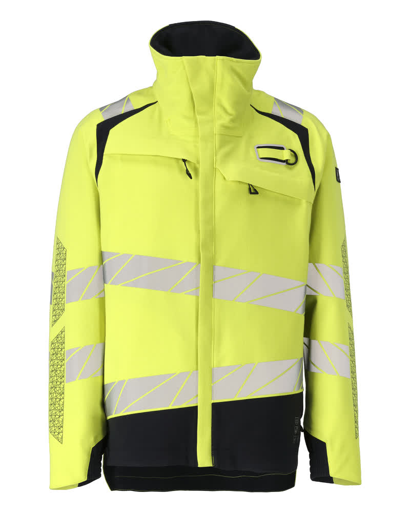MASCOT® ACCELERATE MULTISAFE 21301-292 – Chaqueta con forro exterior - amarillo de alta vis./azul marino oscuro