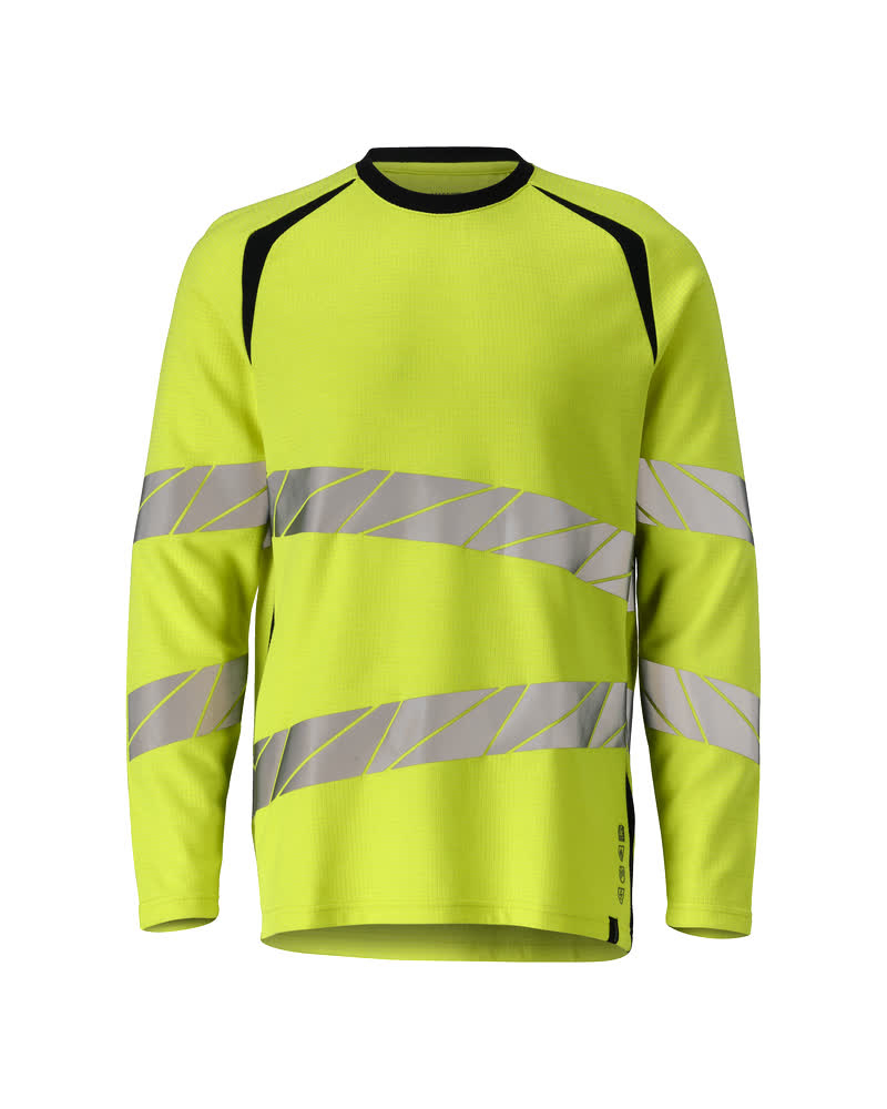 MASCOT® ACCELERATE MULTISAFE 21381-327 – Camiseta, manga larga - amarillo de alta vis./azul marino oscuro