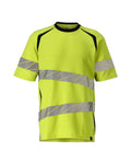 MASCOT® ACCELERATE MULTISAFE 21382-327 – Camiseta - amarillo de alta vis./azul marino oscuro