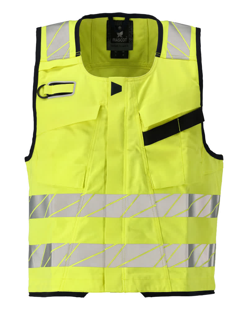 MASCOT® ACCELERATE MULTISAFE 21389-281 – Chaleco para herramientas - amarillo de alta vis./azul marino oscuro