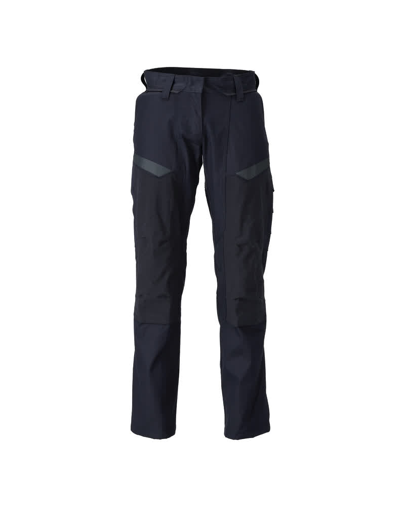 MASCOT® ACCELERATE MULTISAFE 21578-281 – Pantalones con bolsillos para rodilleras - azul marino oscuro/amarillo de alta vis.