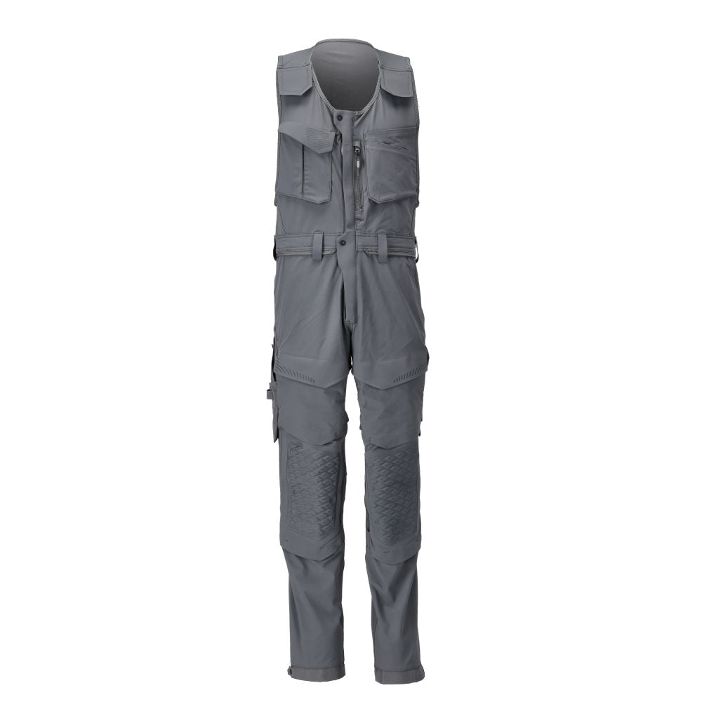 MASCOT® CUSTOMIZED 22069-311 – Combi suit con bolsillos para rodilleras - gris piedra